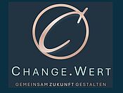 Logo von Change.Wert mit Schriftzug Gemeinsam Zukunft gestalten auf dunklem Hintergrund – TASys